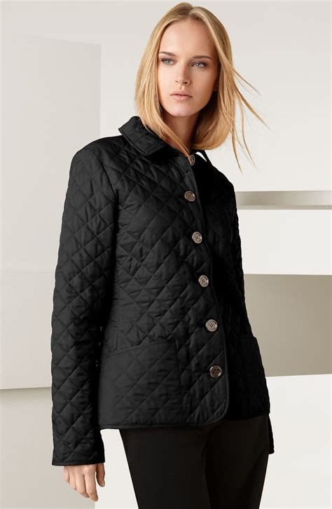 burberry brit quilted jacket women's|Burberry quilted jacket nordstrom.